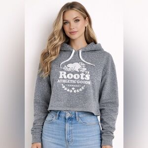 Roots Women’s Cropped Kanga Hoodie - Size Large
